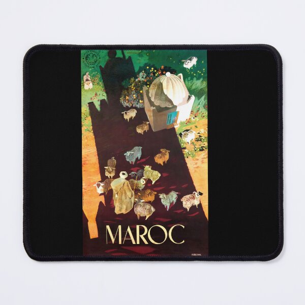 Item preview, Vintage Morocco Travel Poster | H Delval Art Deco Design | Exotic Moroccan Landscape | Mid Century Tourism & Culture designed and sold by artofuniverse.