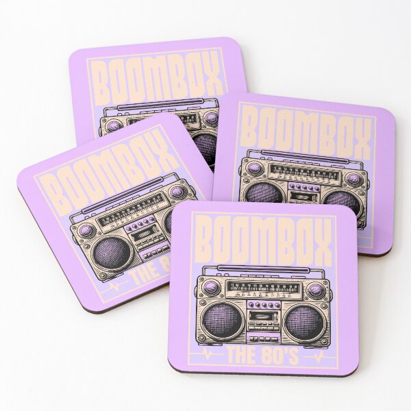 Item preview, Retro 80s Boombox Cassette Player The 80's Design designed and sold by WHITE FLAME PRINTS.