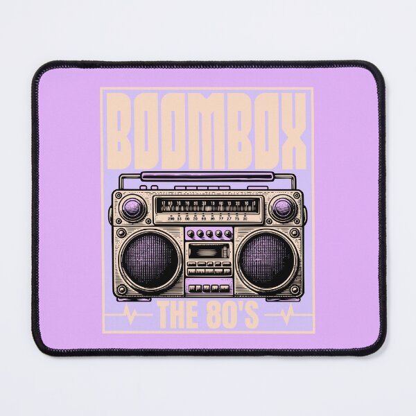 Item preview, Retro 80s Boombox Cassette Player The 80's Design designed and sold by WHITE FLAME PRINTS.