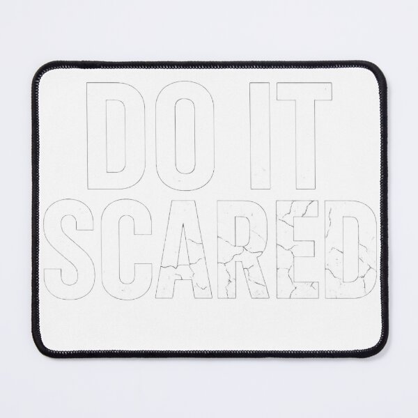 Item preview, Do It Scared – Bold Minimalist Motivational Typography Design | Grunge Inspirational Quote Art designed and sold by RelatableMess.