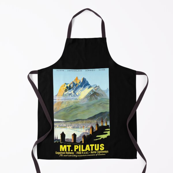 Item preview, Vintage Travel Poster | Mount Pilatus Switzerland | Art Deco Style | Lucerne Landscape & Cogwheel Railway Adventure designed and sold by artofuniverse.