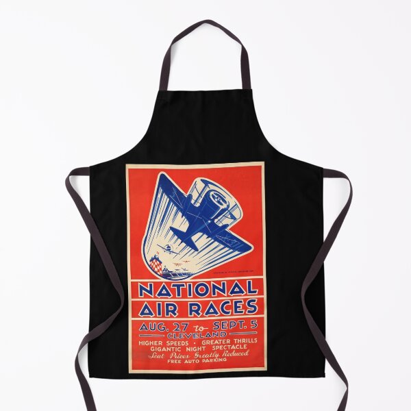 Item preview, Vintage National Air Races Poster | Mid-20th-Century Art Deco | Bold Red White & Blue Design | Cleveland Aviation Art designed and sold by artofuniverse.