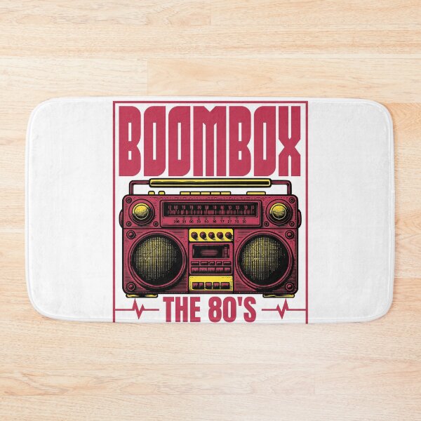 Item preview, Retro 80s Boombox Cassette Player The 80's Design designed and sold by WHITE FLAME PRINTS.