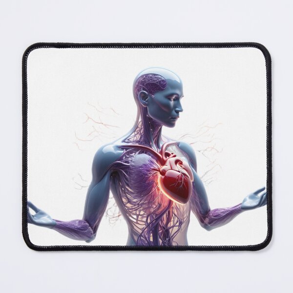 Item preview, Transparent Human Figure with a Radiant Heart designed and sold by Maldives-Art.