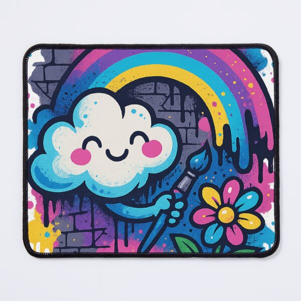 Item preview, Magic Cloud – Dream Rainbow Graffiti Tee ☁️? designed and sold by PastimeMastery.