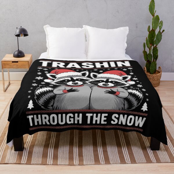 Item preview, Trashin Through The Snow Garbage Gang Opossum Raccoon Santa designed and sold by Turbotine.