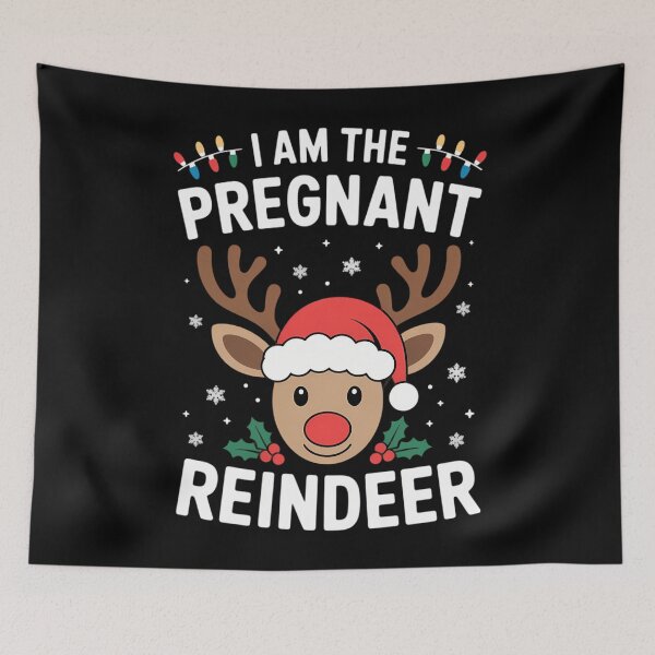 Item preview, 99 Gifts I Am The Pregnant Reindeer Christmas Family Sleeve Crew Neck Modern designed and sold by Turbotine.