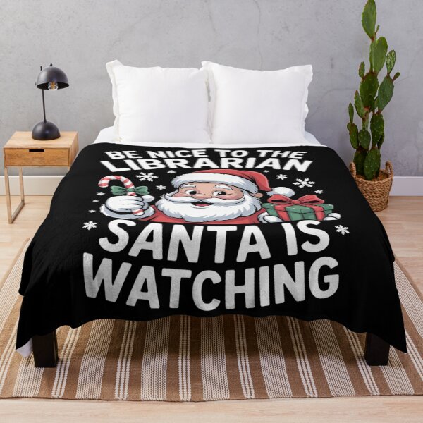 Item preview, Be Nice To The Librarian Santa Is Watching Christmas Xmas designed and sold by Turbotine.