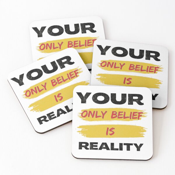 Item preview, Your Only Belief Is Reality – Motivational Quote T-Shirt designed and sold by Kavya Art.