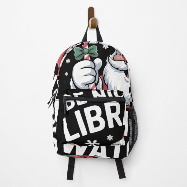 Item preview, Be Nice To The Librarian Santa Is Watching Christmas Xmas designed and sold by Turbotine.
