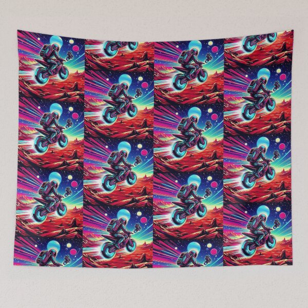 Item preview, astronauts riding motorcycle designed and sold by Dogandesighn.