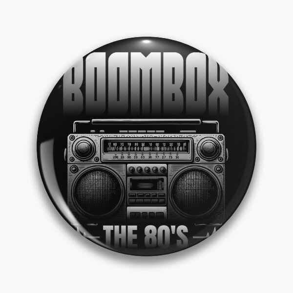 Item preview, Retro 80s Boombox Cassette Player The 80's Design designed and sold by WHITE FLAME PRINTS.