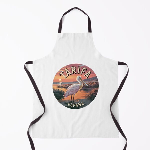 Item preview, Tarifa Spain Sunset Pelican – Retro Coastal Landscape Vintage Travel Design designed and sold by CircinusStore.