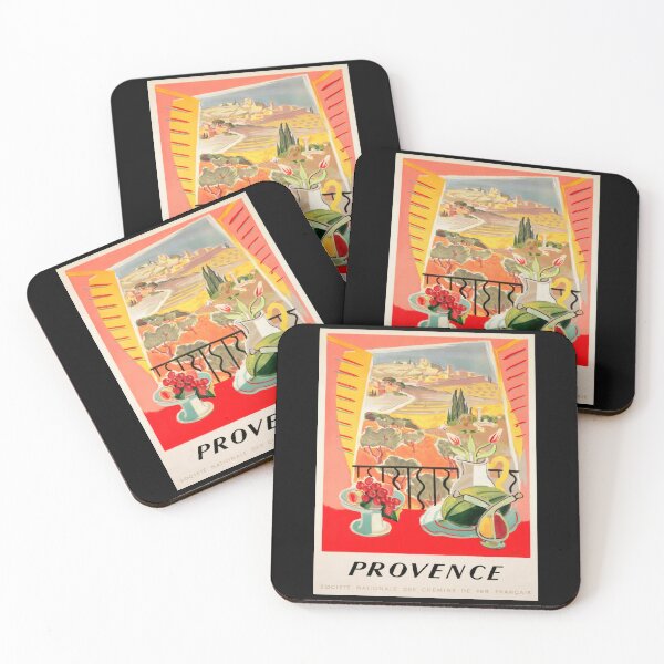 Item preview, Vintage Provence Travel Poster | French Railway Art | Mid-Century Style | Colorful Decor | Scenic Window View & Floral Vibes designed and sold by artofuniverse.