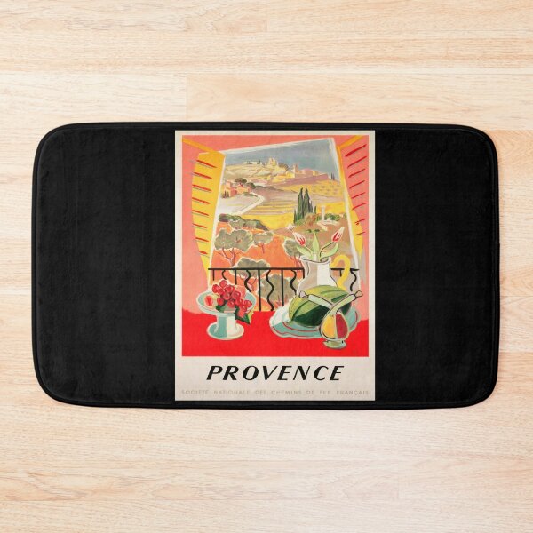 Item preview, Vintage Provence Travel Poster | French Railway Art | Mid-Century Style | Colorful Decor | Scenic Window View & Floral Vibes designed and sold by artofuniverse.