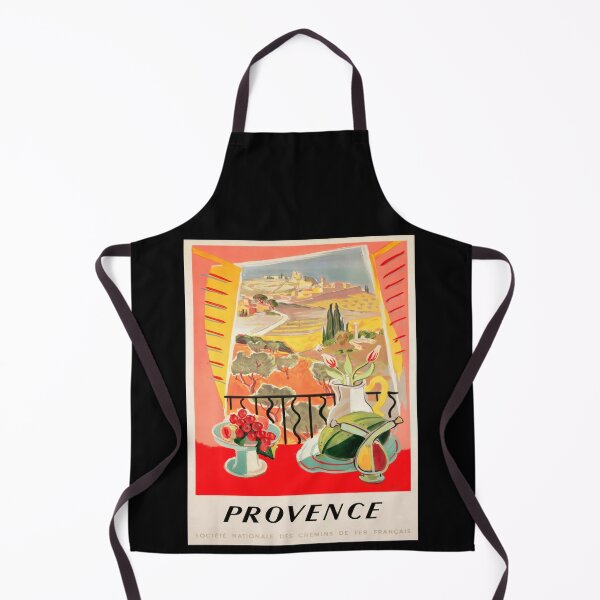 Item preview, Vintage Provence Travel Poster | French Railway Art | Mid-Century Style | Colorful Decor | Scenic Window View & Floral Vibes designed and sold by artofuniverse.