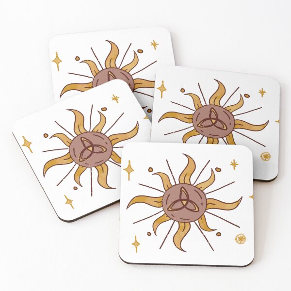 Item preview, Witch Symbol Inside Wavy Sun – Celestial Boho Design designed and sold by DanniDan.