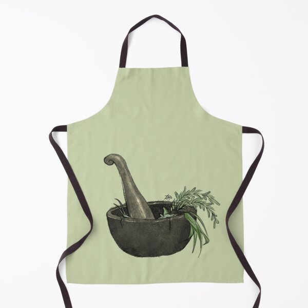 Item preview, Mortar & Herbs – Green Witch’s Tool for Herbal Magic designed and sold by DanniDan.