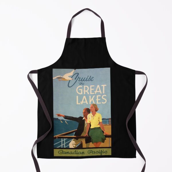 Item preview, Vintage Travel Poster | Great Lakes Cruise | Canadian Pacific Art Deco Style | Explore & Relax on Maritime Adventure designed and sold by artofuniverse.