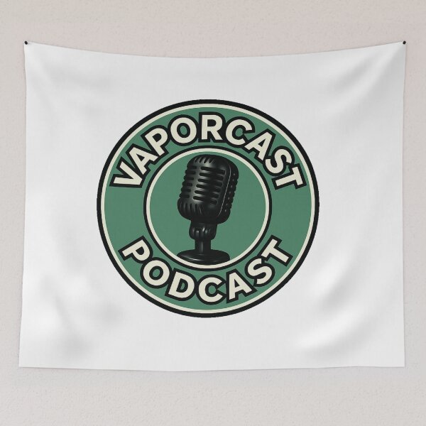 Item preview, VaporCast Podcast Logo designed and sold by SamiVaporStudio.