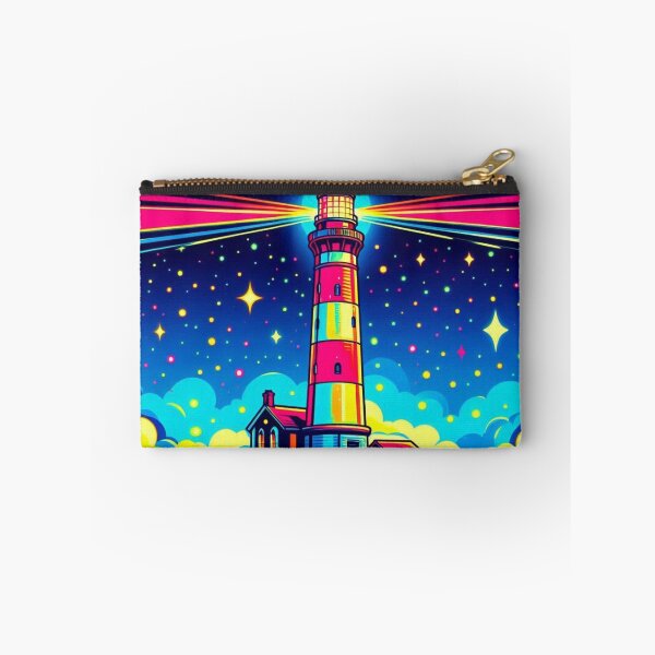 Item preview, colorful lighthouse art designed and sold by Dogandesighn.