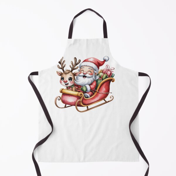 Item preview, Cute Santa and Reindeer Christmas designed and sold by smilesupplyco..