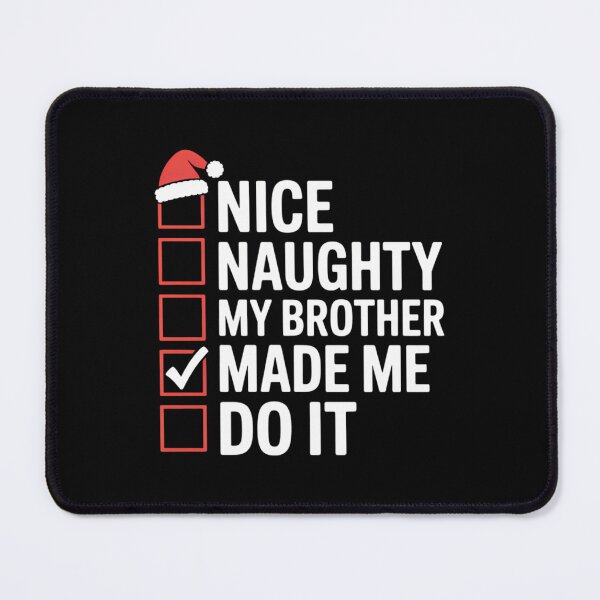 Item preview, Funny Naughty Nice Christmas Family Pajama designed and sold by DeadlockCrew.