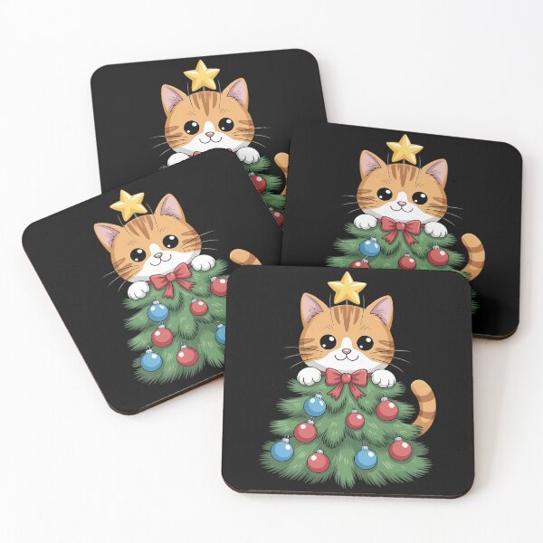 Item preview, Ginger Cat Christmas Tree Cute Xmas Girls Kids Toddler designed and sold by DeadlockCrew.