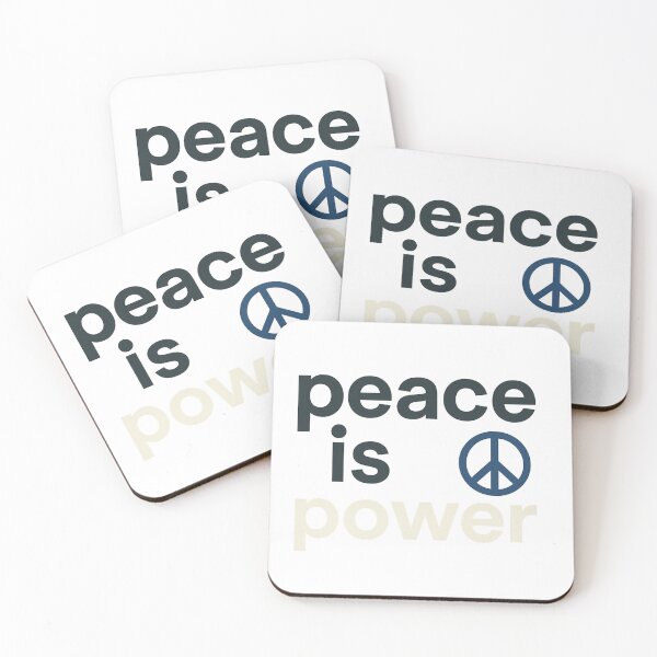 Item preview, Peace Is Power – Calm Mind Minimalist Quote Design designed and sold by Faithline Studio.