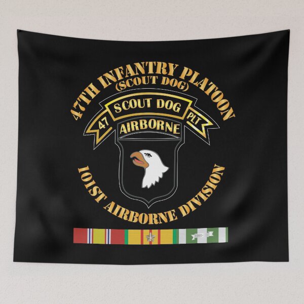 Item preview, Army - 47th Infantry Platoon - Scout Dog - w VN SVC X 300 designed and sold by Military Insignia Products.