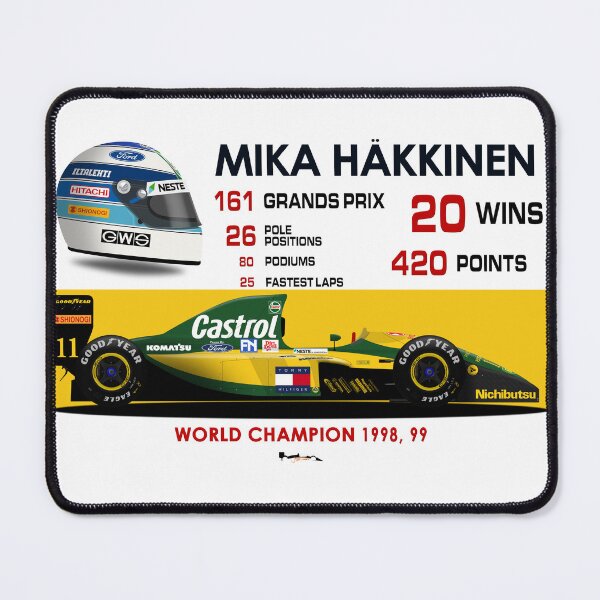 Item preview, Mika Hakkinen -  Career Statistics 1992 designed and sold by JageOwen.