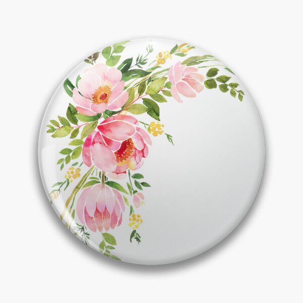 Item preview, Watercolor Pink Blossom Bouquet designed and sold by ModernNorth.