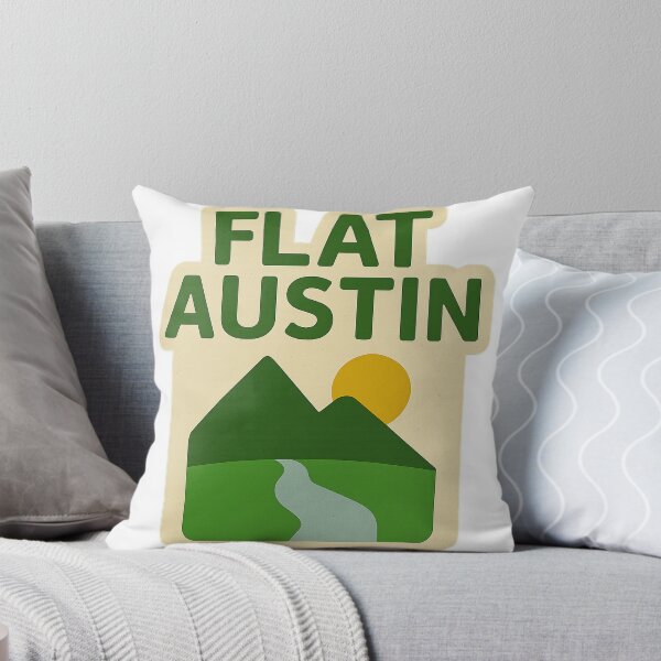 Item preview, Flat Austin – Retro Landscape Sticker designed and sold by TrendyDesign159.