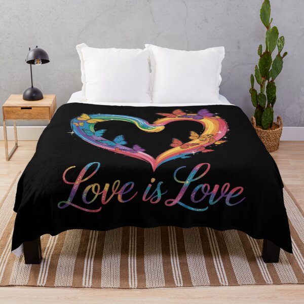 Item preview, Rainbow Love Is Love LGBT Gay Lesbian Pride Butterfly Heart designed and sold by GGrizeldaRivas.