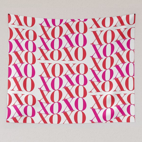 Item preview, Xoxo. Lots of kisses, big hugs and girl vibes. Pretty in pink designed and sold by Sandra Brezina.