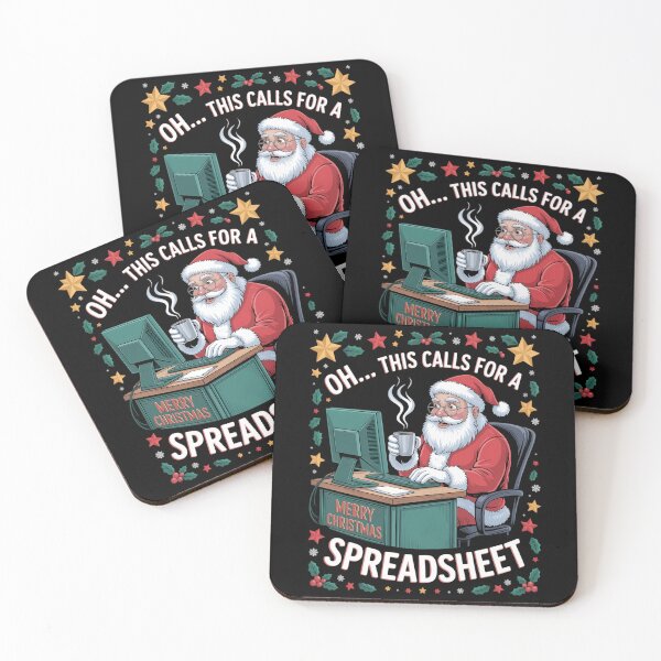 Item preview, oh this calls for a spreadsheet,Santa analyst in christmas designed and sold by DeadlockCrew.