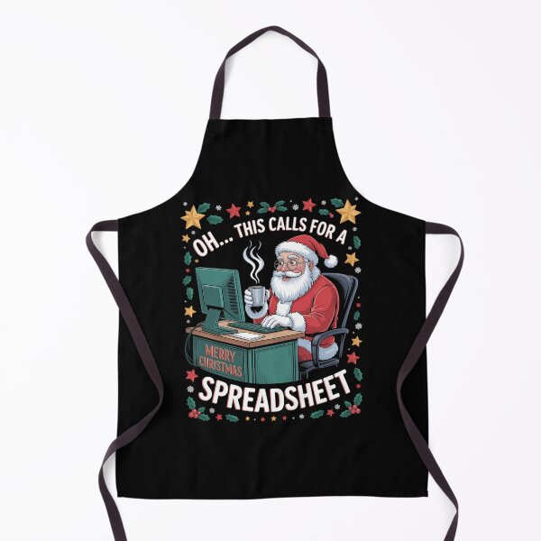 Item preview, oh this calls for a spreadsheet,Santa analyst in christmas designed and sold by DeadlockCrew.