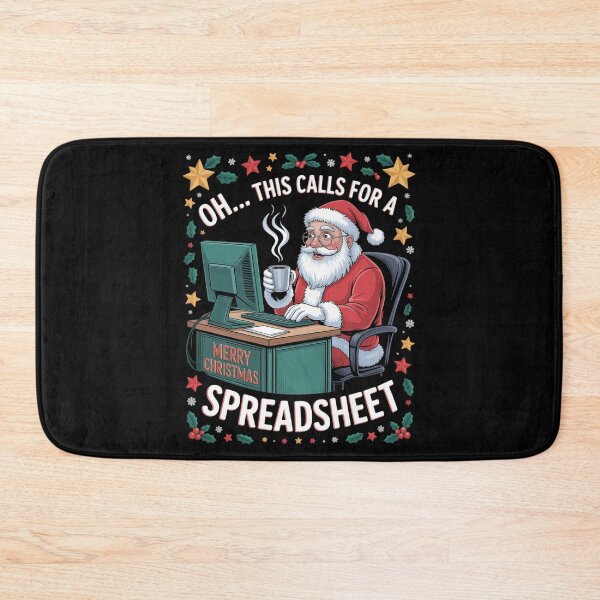Item preview, oh this calls for a spreadsheet,Santa analyst in christmas designed and sold by DeadlockCrew.