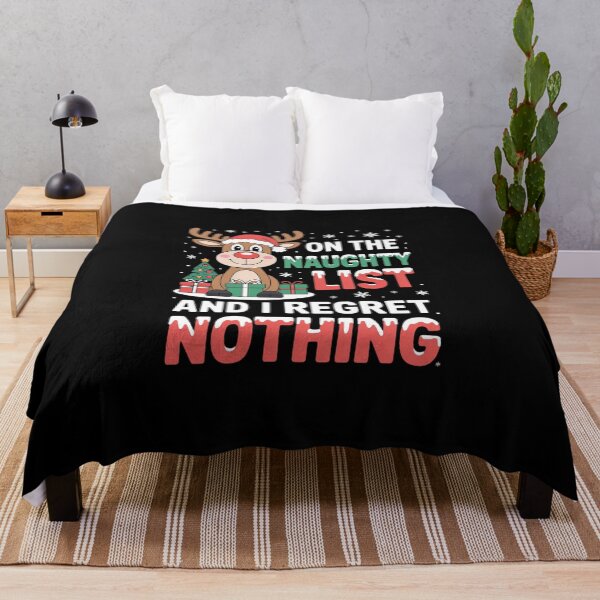 Item preview, On The Naughty List and Regret Nothing Christmas Xmas designed and sold by DeadlockCrew.