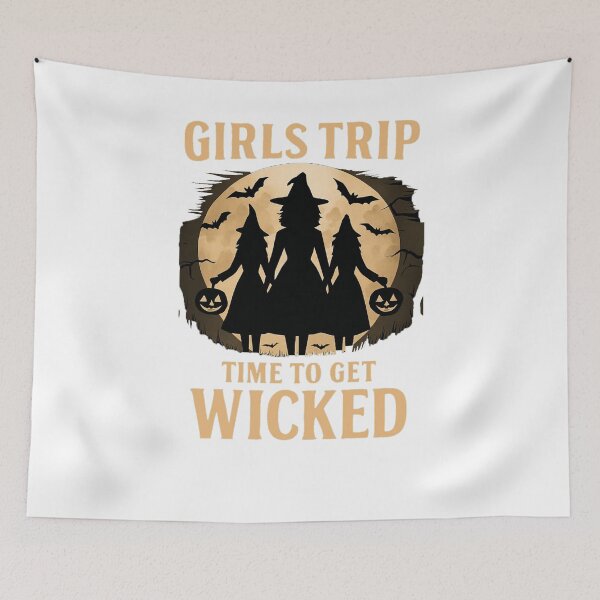 Item preview, Girls Trip Halloween Witches – Time to Get Wicked Silhouette Design designed and sold by RuweisVibes.