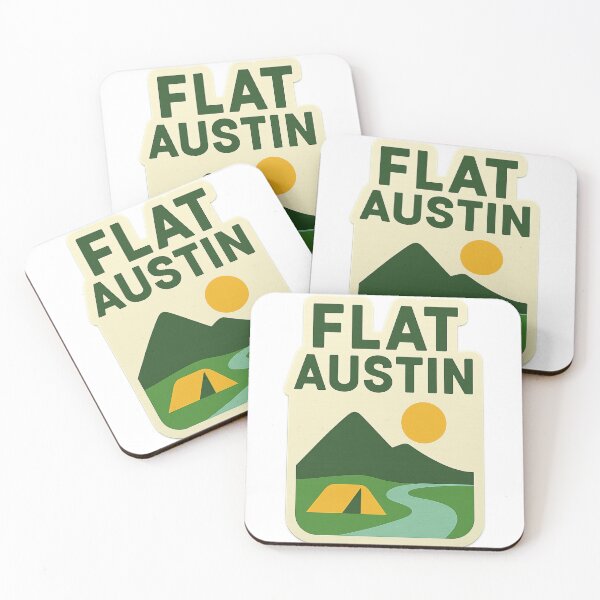 Item preview, Flat Austin – Minimalist City Landscape Sticker designed and sold by TrendyDesign159.