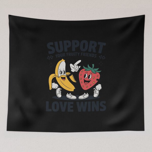 Item preview, Support Your Fruity Friends Gay Pride Month LGBTQ Fruit Ally  designed and sold by GGrizeldaRivas.