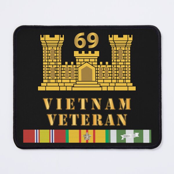 Item preview, Army - 69th Engineer Battalion - ENG Branch - Vietnam Vet w VN SVC X 300 designed and sold by Military Insignia Products.