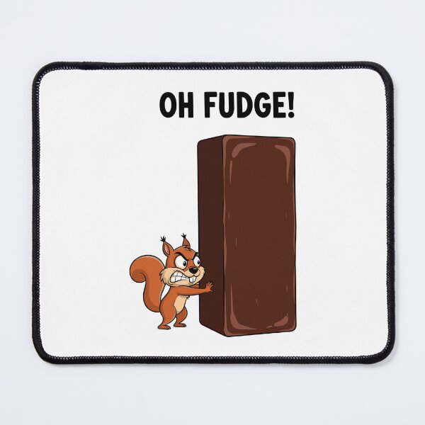 Item preview, Determined Cartoon Squirrel Pushing Large Chocolate Bar designed and sold by RGShirtWorks.