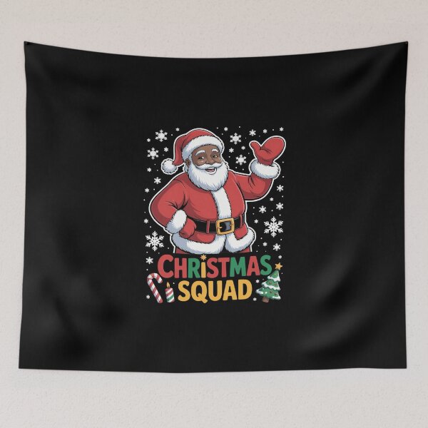 Item preview, Santa Christmas Squad Black Men African American Pajamas designed and sold by DeadlockCrew.