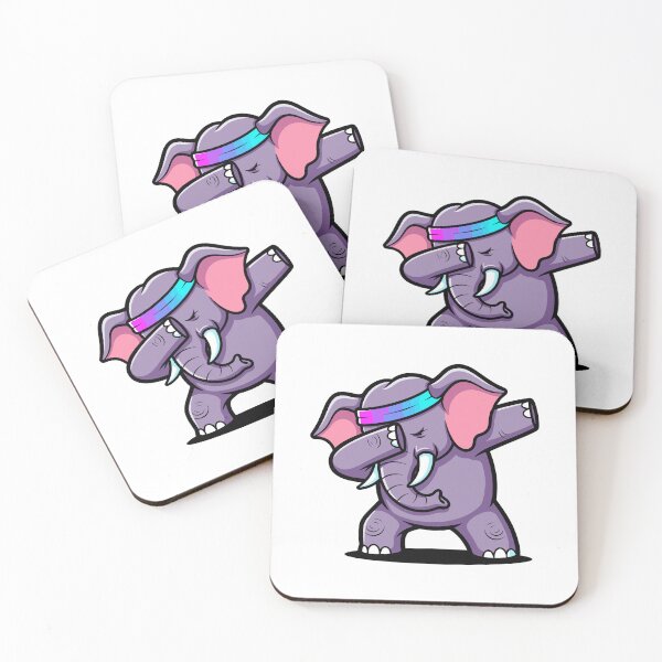 Item preview, Cute Elephant Dabbing with Headband designed and sold by RGShirtWorks.