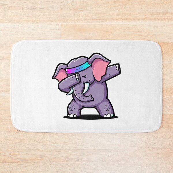 Item preview, Cute Elephant Dabbing with Headband designed and sold by ML-Media.