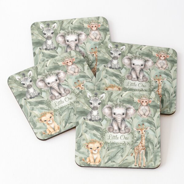 Item preview, Sage Green Nursery Safari Baby designed and sold by MoonMonkeyNbear.