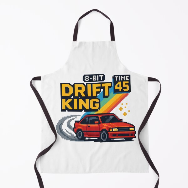 Item preview, 8-Bit Drift King Retro Racing Pixel Car Design. designed and sold by The-T-In-Retro.