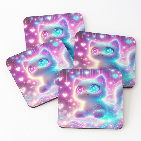 Artikelvorschau, Neon-Katzengeist entworfen und verkauft von DreamArt Creations.